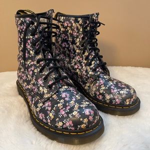 Floral DR MARTENS Boots